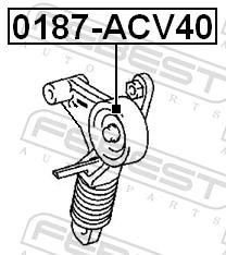 0187ACV40 Febest Натяжна планка поліклинового ременя