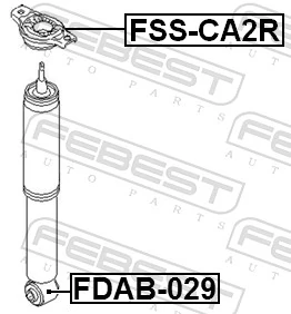Сайлентблок амортизатора заднього на Ford Mondeo IV CA2