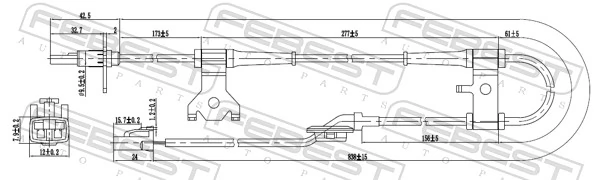 Купити ST5622065J00000 SAT Датчик АБС (ABS) передній, лівий