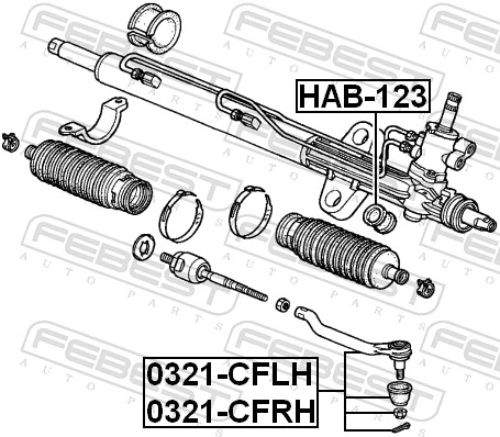Наконечник рульовий Honda Accord V седан (CE, CF) (1996 - 1998) ціна, від 14.80 USD