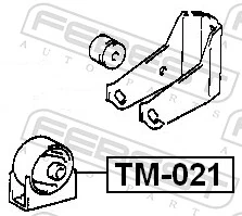 TM021 Febest Подушка передньої опори двигуна