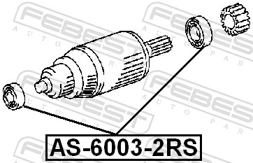 Підшипник стартера Koyo 6003ZZC3 ціна, від 2.66 USD