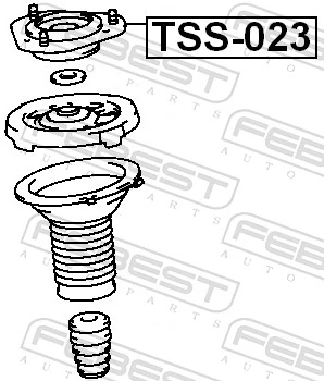 TSS023 Febest Кріплення переднього амортизатора