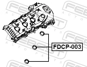 FDCP003 Febest Кільце ущільнювальне свічкового колодязя