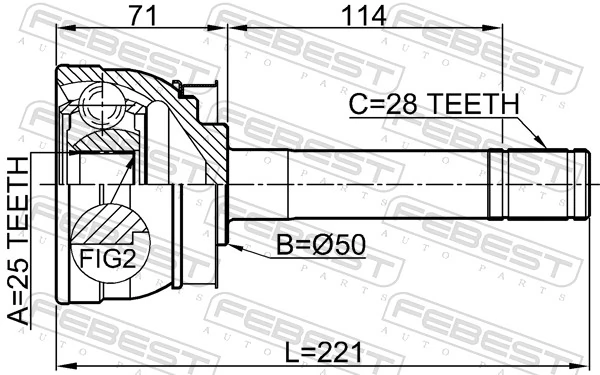 CV30719 Sato Tech Граната зовнішня