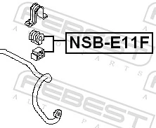 NSBE11F Febest Втулка стабілізатора переднього