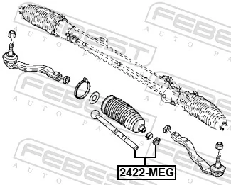 2422KAN Febest Тяги кермові