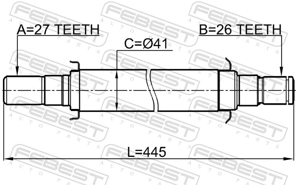 2212SP2WDAT Febest Промвал