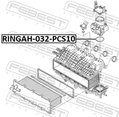 RINGAH032PCS10 Febest Прокладка дросельної заслінки