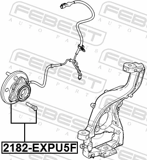 2182EXPU5F Febest Маточина (передня)