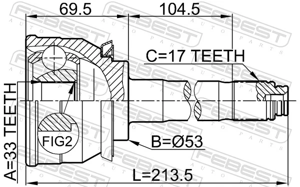 Граната колісна AND 41498205 ціна, від 34.77 USD