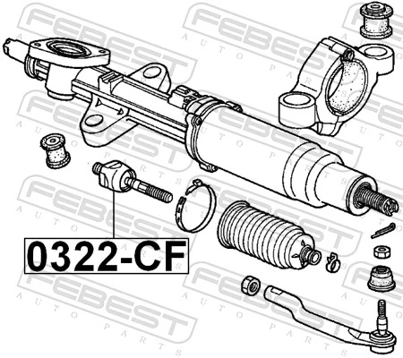 0322CF Febest Тяги кермові