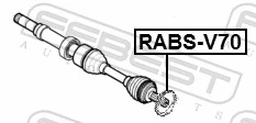 RABSV70 Febest Кільце АБС (ABS)