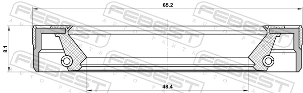 5124606 NEW Holland Сальник редуктора переднього моста