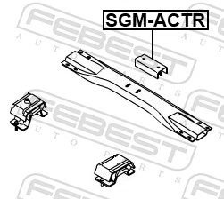 SGMACTR Febest Задня подушка двигуна