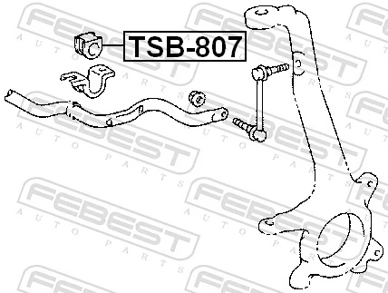 TSB807 Febest Втулка стабілізатора переднього
