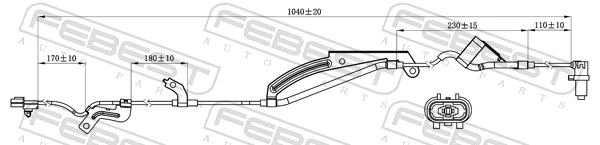 Купити 3S927017 AND Датчик АБС (ABS) передній, лівий