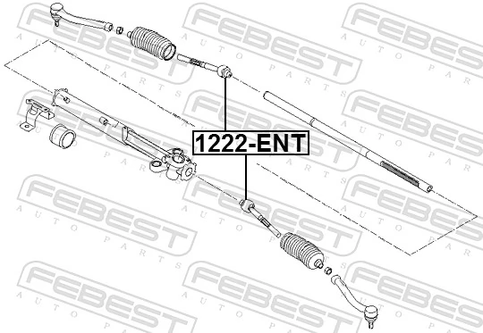 1222ENT Febest Тяги кермові