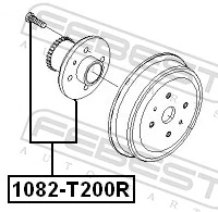 1082T200R Febest Маточина задня