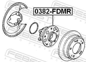 0382FDMR Febest Маточина задня