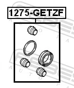1275GETZF Febest Ремкомплект гальмівної системи