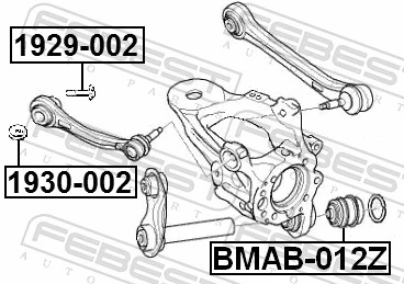 BMAB012Z Febest Сайлентблок задньої підвіски
