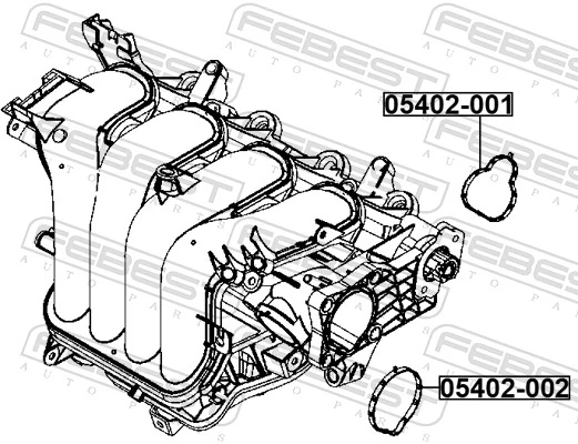 Прокладка дросельної заслінки на Mazda 2 II DE