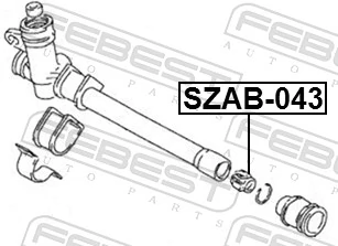 SZAB043 Febest Втулка вала рульової рейки