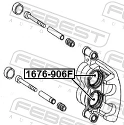 1676906F Febest Поршень гальмівного супорта переднього
