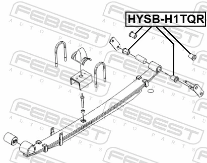 HYSBH1TQR Febest Втулка ресори