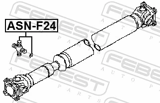 ASNF24 Febest Хрестовина карданного валу