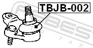 Кульова опора, нижня NIPPON MOTORS NSBJ1013 ціна, від 9.75 USD