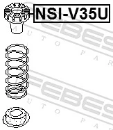 NSIV35U Febest Проставка (гумове кільце) пружини задньої, верхня