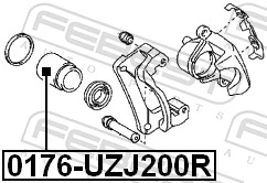 Поршень гальмівного супорта заднього AND 37615202 ціна, від 10.85 USD