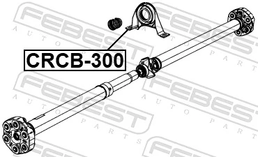 CRCB300 Febest Підвісний підшипник карданного валу