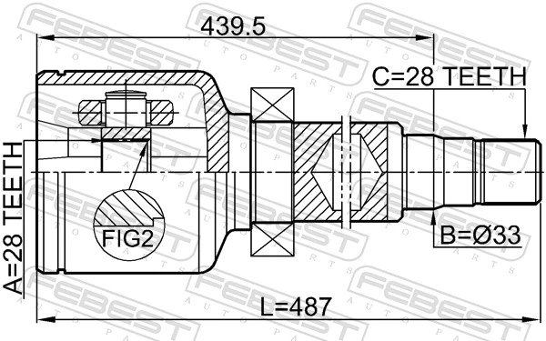 ШРУС внутрішній правий на Ford Mondeo IV CA2