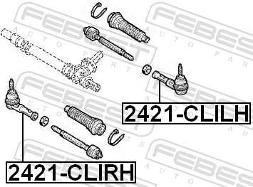 2421CLILH Febest Зовнішній наконечник рульової тяги