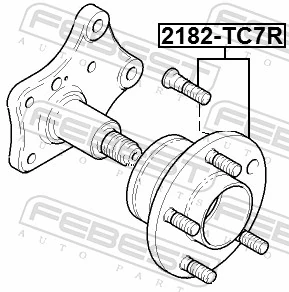2182TC7R Febest Маточина задня