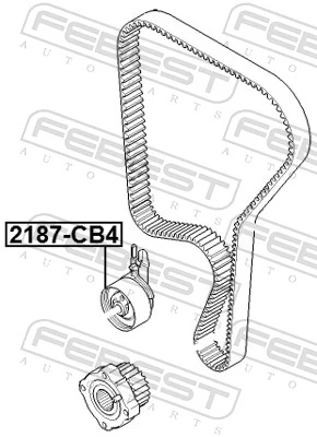 2187CB4 Febest Ролик натягувач