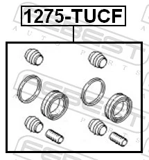 1275TUCF Febest Ремкомплект гальмівної системи