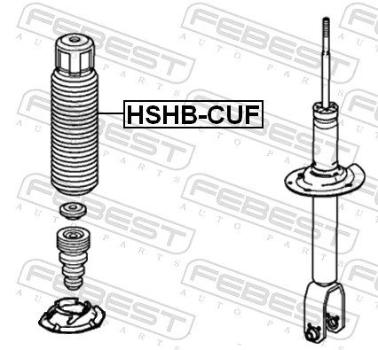 HSHBCUF Febest Пильник стійки задньої
