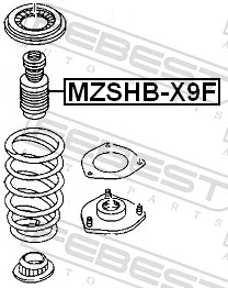 MZSHBX9F Febest Пильник стійки передньої
