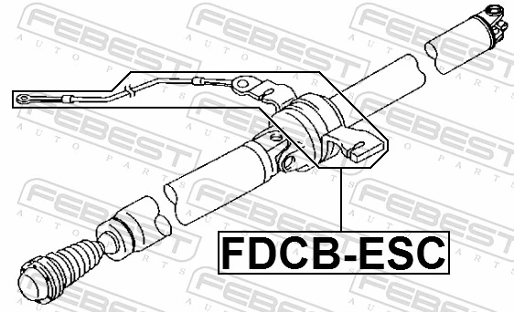 FDCBESC Febest Підвісний підшипник карданного валу