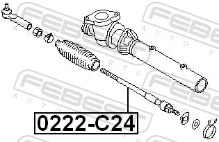 0222C24 Febest Тяги кермові