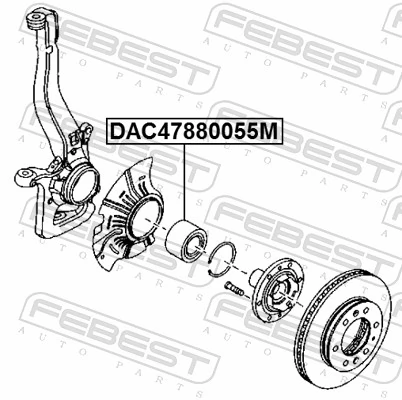 Підшипник ступиці UC3C33047B Mazda