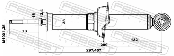 04658544R Febest Амортизатори задні