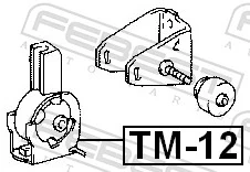 Подушка передньої опори двигуна на Toyota Avensis II T25