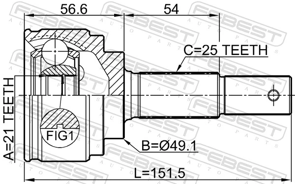 Купити 392111HS0A Nissan/Infiniti Шарнір приводу зовнішній