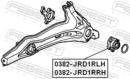 0382JRD1RLH Febest Підшипник ступиці задньої