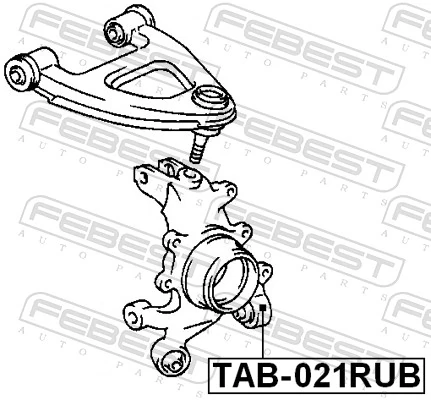TAB021RUB Febest Сайлентблок задньої підвіски